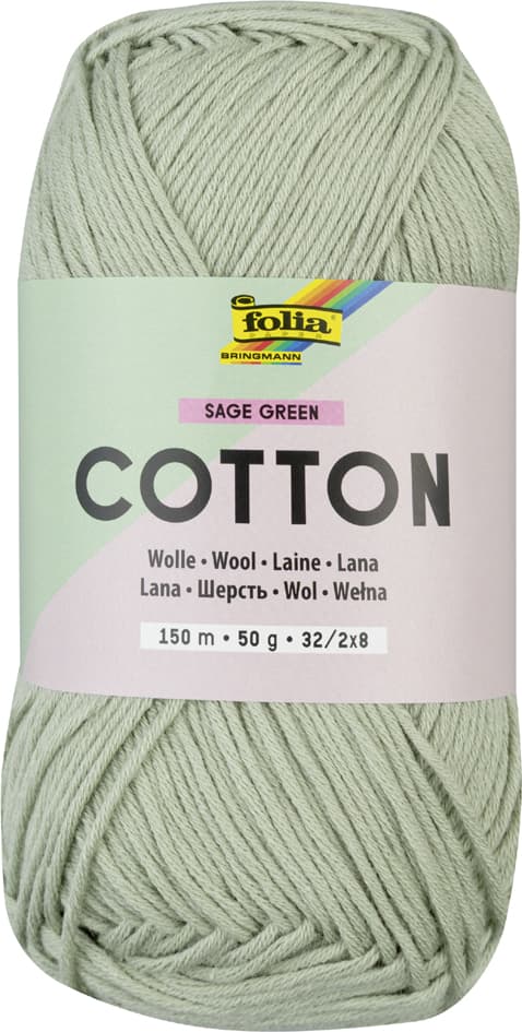 Folia Wolle / Baumwollgarn, 50 G / 150 M, Sage Green