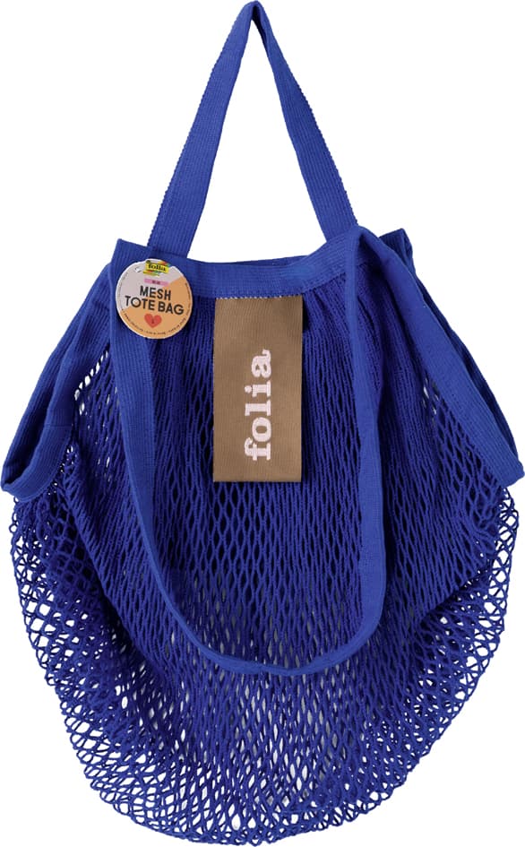 Folia Einkaufsnetz , Mesh Tote Bag, , Blau