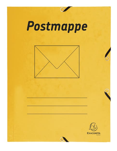Exacompta Postmappe, Din A4, Karton, Gelb
