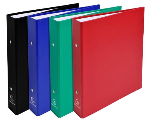 Exacompta Ringbuch, 2-Ring-Mechanik, Din A5, Karton, Schwarz
