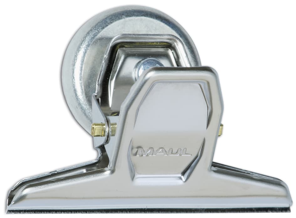 Maul Briefklemmer Maulpro, Mit Magnet, Breite: 75 Mm, Nickel
