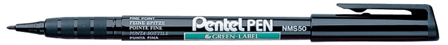 Pentel Permanent-Marker Green-Label Nms50, Schwarz