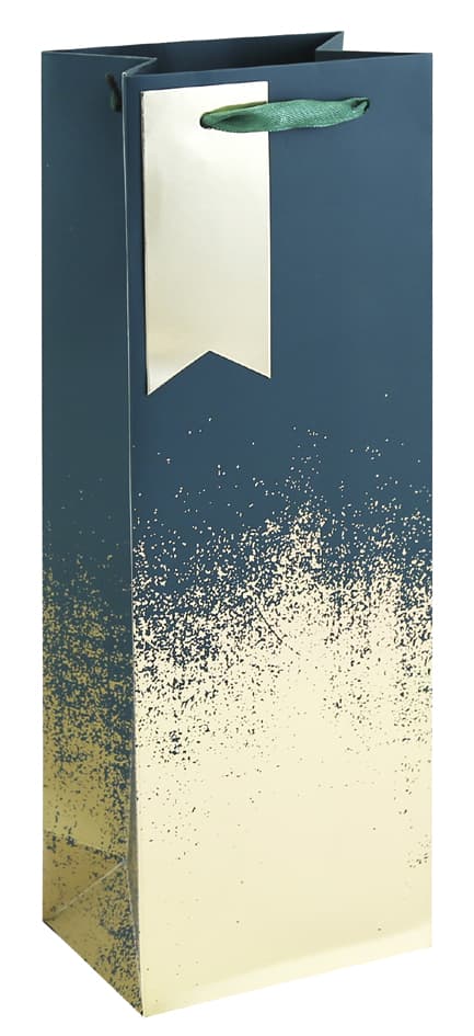 Clairefontaine Flaschentüte , Patina Grün/Gold,
