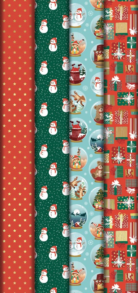 Clairefontaine Weihnachts-Geschenkpapier , Mon Noël Rêvé,