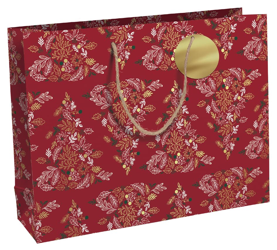 Clairefontaine Weihnachts-Geschenktüte , Red Forest,