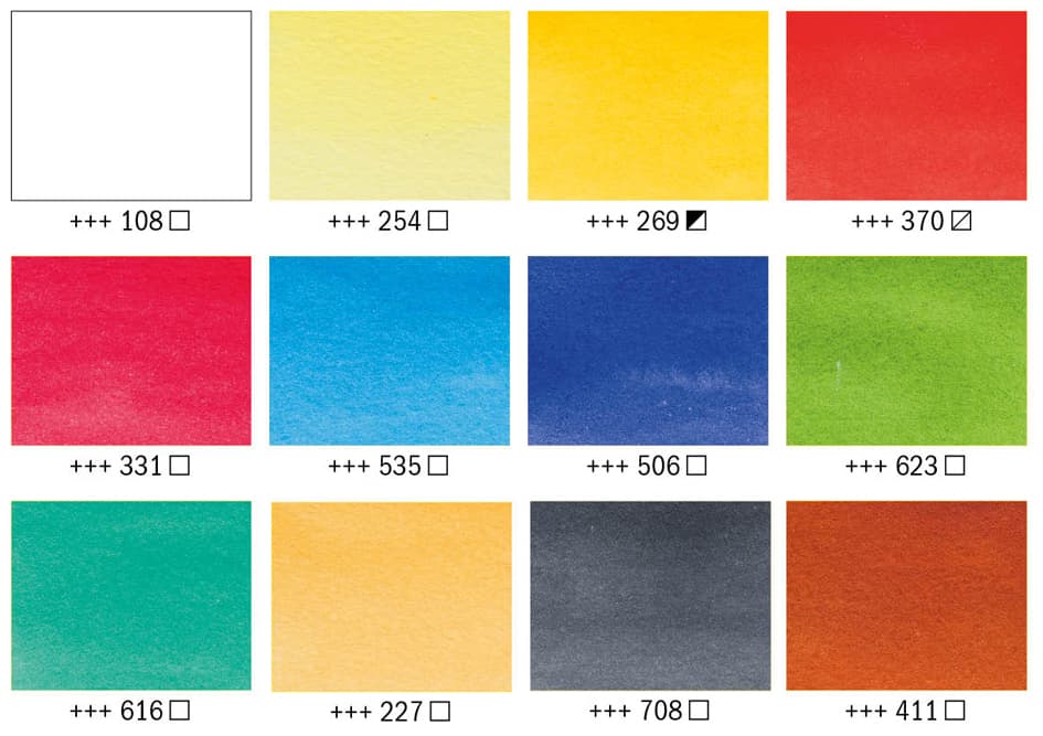 Royal Talens Van Gogh Basiskasten Aquarellfarben, 12 Farben