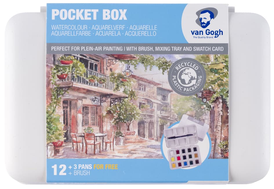 Royal Talens Van Gogh Basiskasten Aquarellfarben, 15 Farben