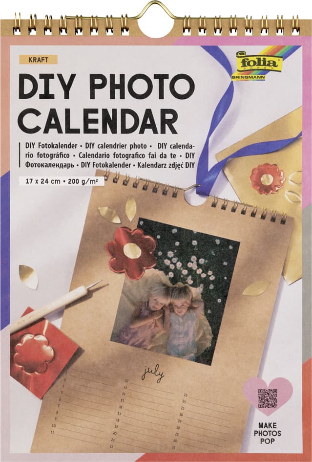 Folia Diy Fotokalender, 170 X 240 Mm, Kraftkarton