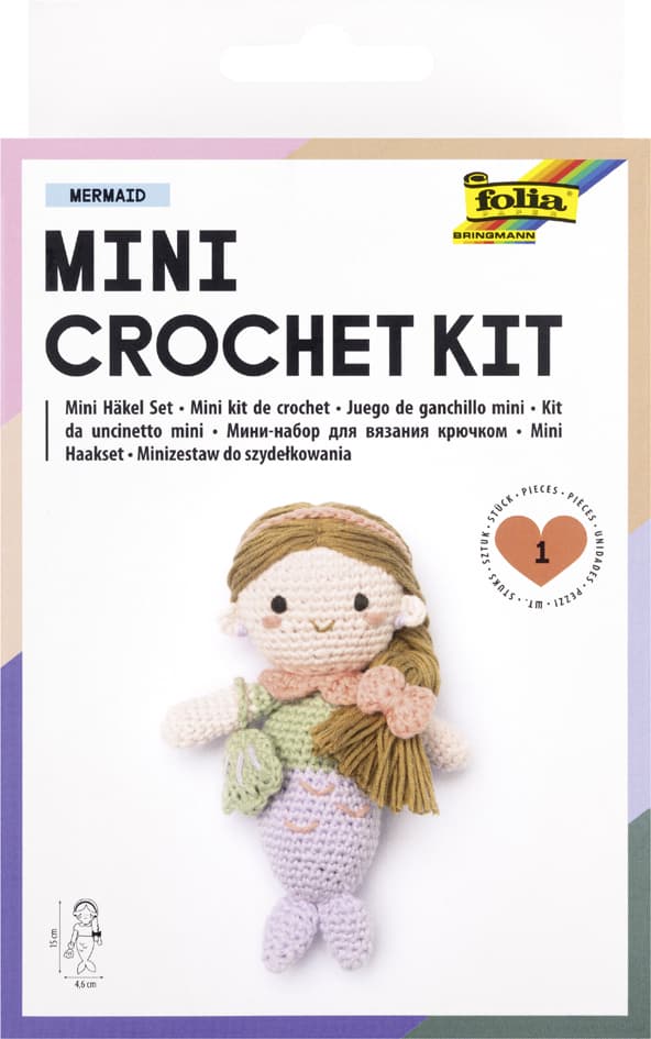 Folia Mini-Häkelset , Mermaid, , Meerjungfrauen-Motiv