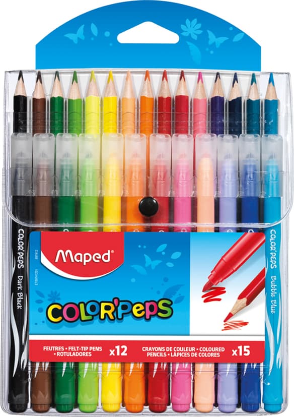 Maped Kombipackung Buntstifte Und Fasermaler Color, Peps