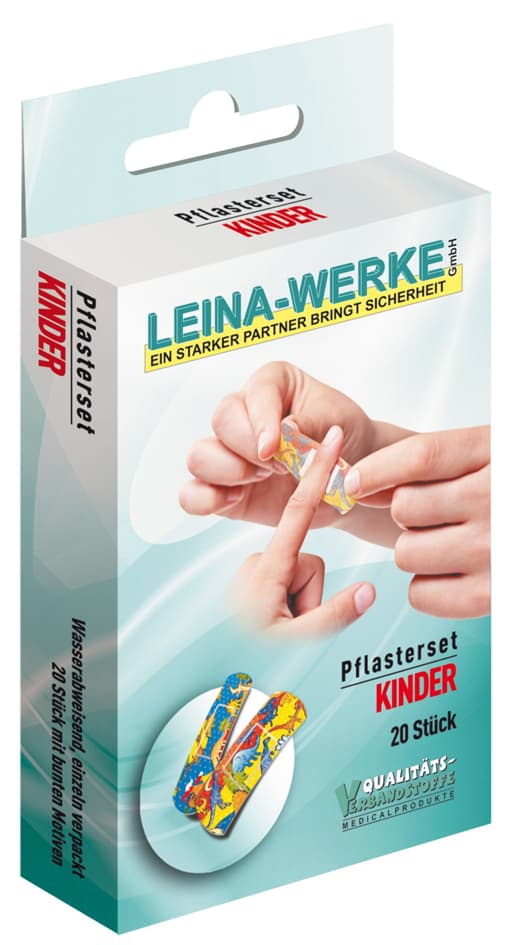 Leina Pflaster-Set , Kinder, , 20-Teilig, Bunte Motive