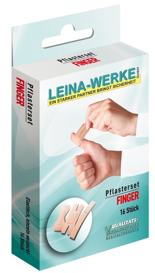 Leina Pflaster-Set , Finger, , 16-Teilig, Hautfarbe