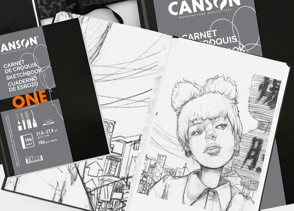 Canson Skizzenbuch One, 279 X 356 Mm, Schwarz