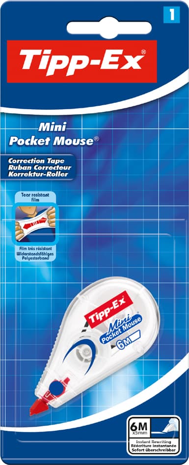 Tipp-Ex Korrekturroller , Mini Pocket Mouse, , Blister