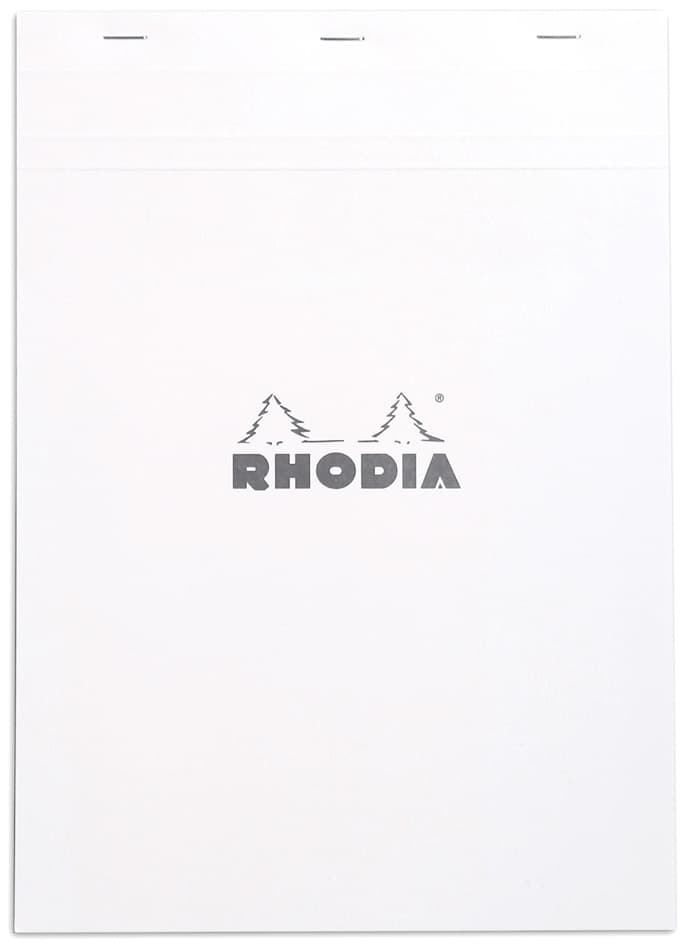 Rhodia Notizblock No. 18, Din A4, Kariert, Weiß