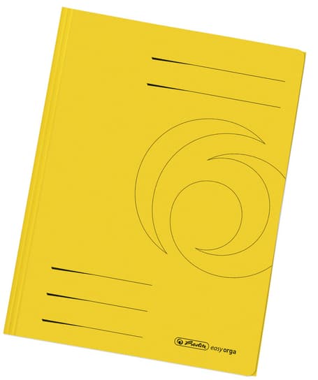 Herlitz Sammelmappe Easyorga, Din A4, Manilakarton, Gelb