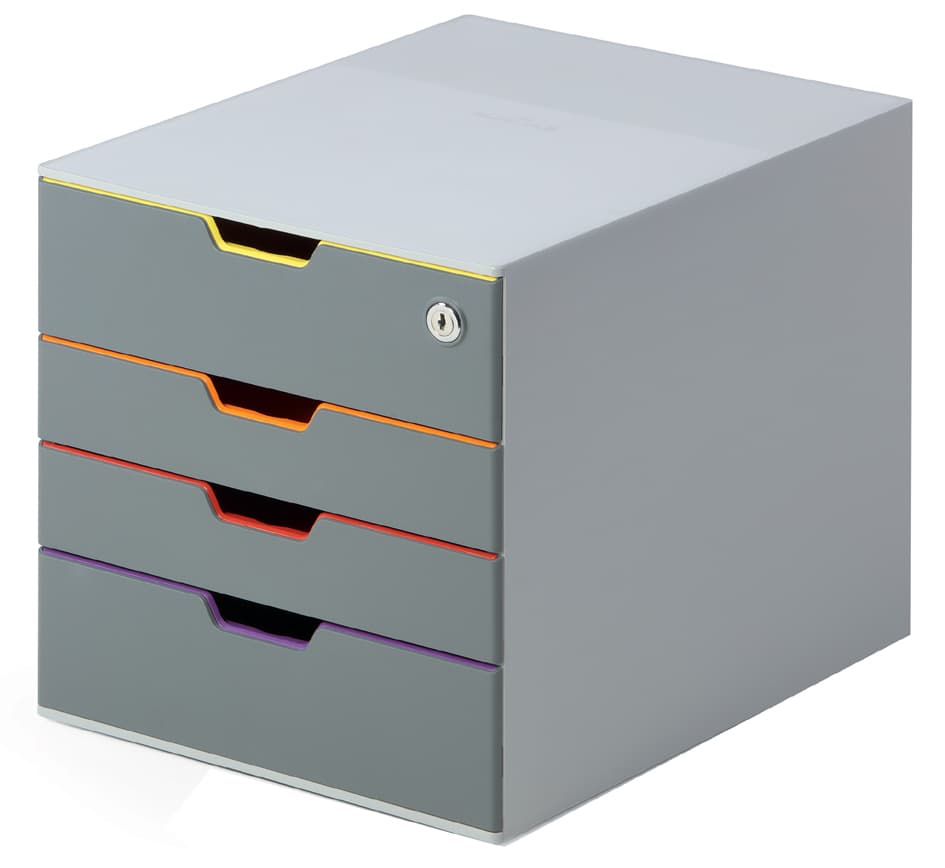 Durable Schubladenbox Varicolor 4 Safe, Mit 4 Schubladen