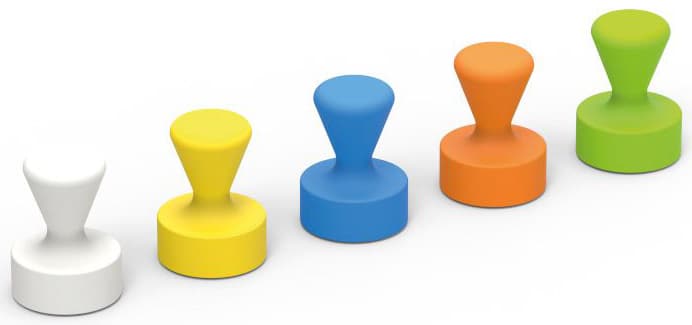 Maul Neodym-Kegelmagnet, Durchmesser: 12 Mm, Farbig Sortiert
