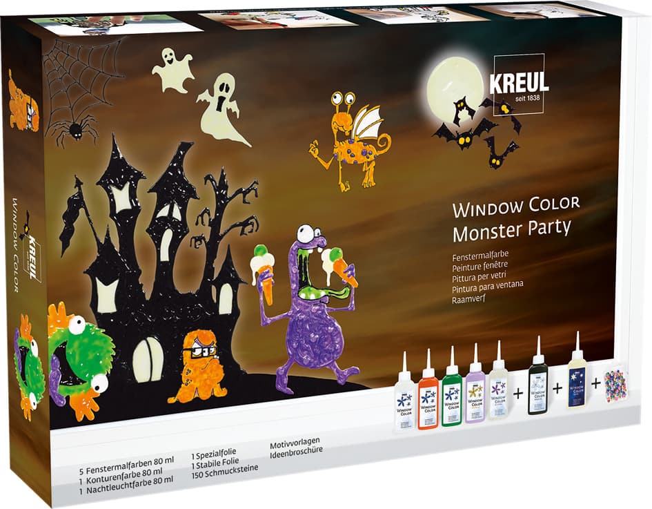 Kreul Window Color Set , Monster Party,