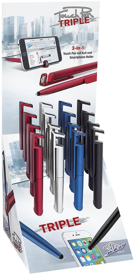 Wedo Eingabestift 3-In-1 , Triple, , 16er Display