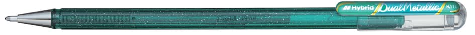 Pentel Hybrid Gel-Tintenroller , Dual Pen, , Grün/Blau
