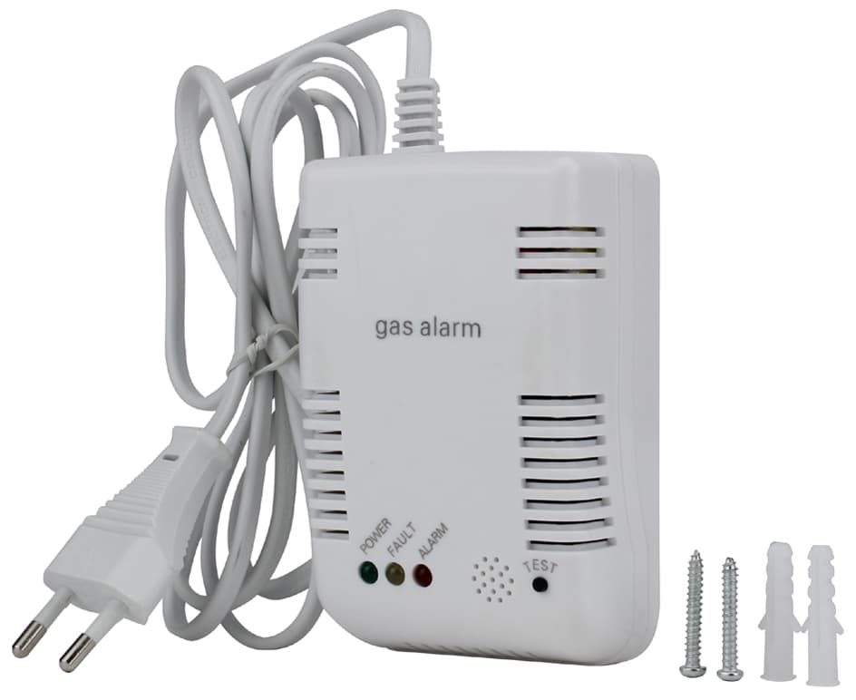 Unitec Gasmelder, Weiß, Alarmsignal: Ca. 85 Db