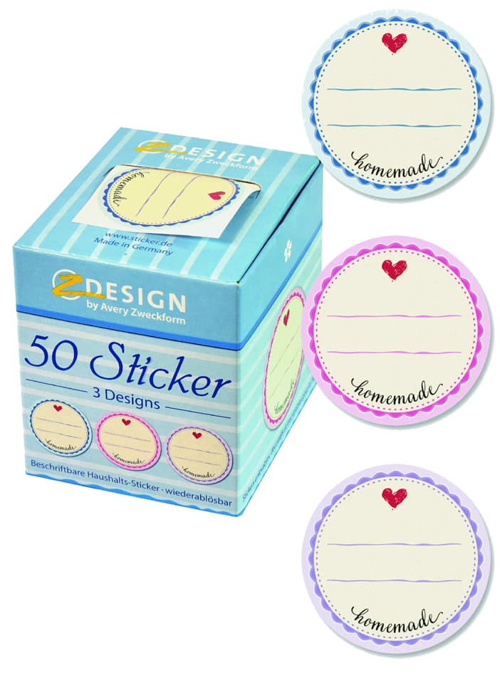 Avery Zweckform Zdesign Sticker Auf Rolle , Homemade,