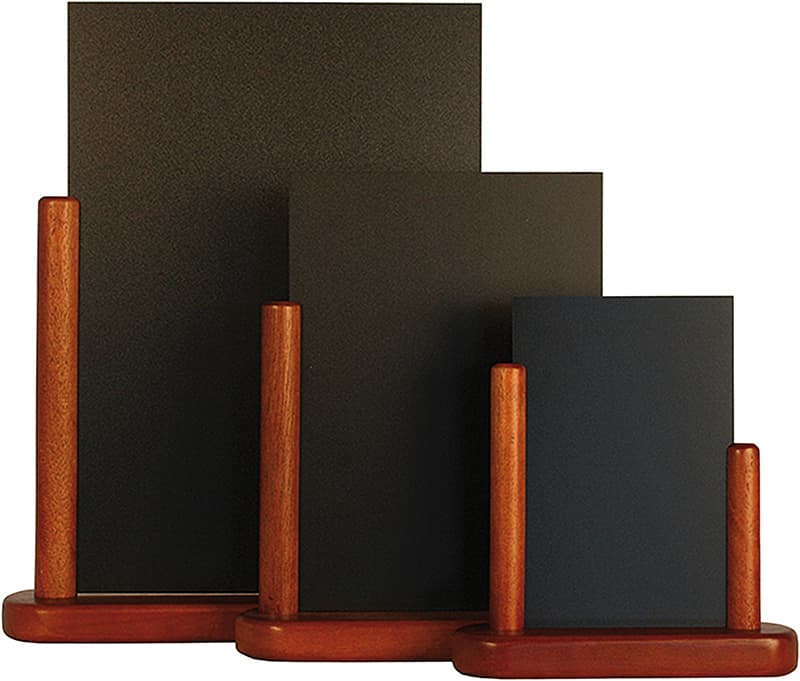 Securit Tischaufsteller Elegant, Klein, Mahagoni