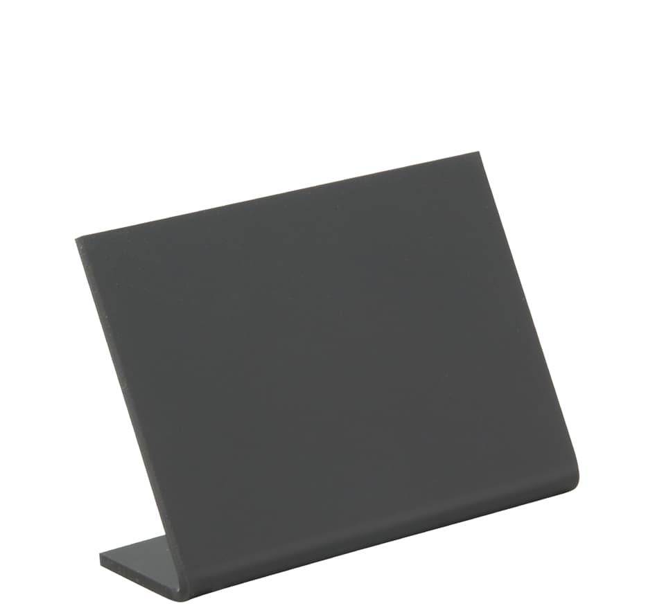 Securit Tischaufsteller L-Shape, Din A8, Schwarz