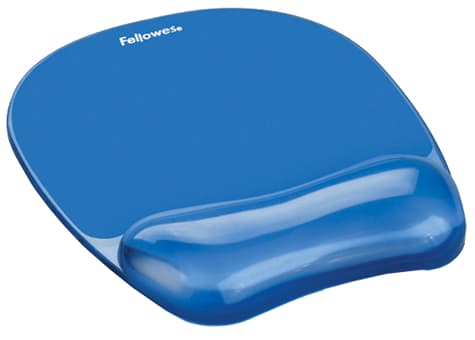 Fellowes Handgelenkauflage Crystals Gel Mit Maus Pad,Schwarz