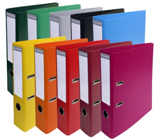 Exacompta Pvc-Ordner Premium, Din A4, 70 Mm, Dunkelgrau