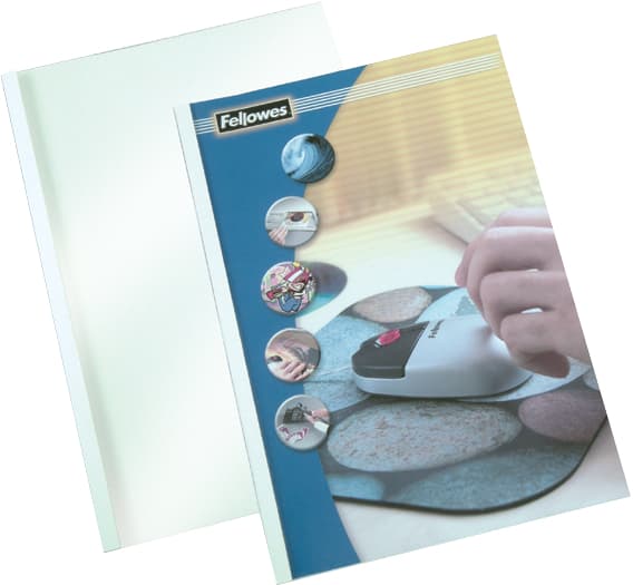 Fellowes Thermobindemappe Coverlight, Din A4, 1,5 Mm, Weiß