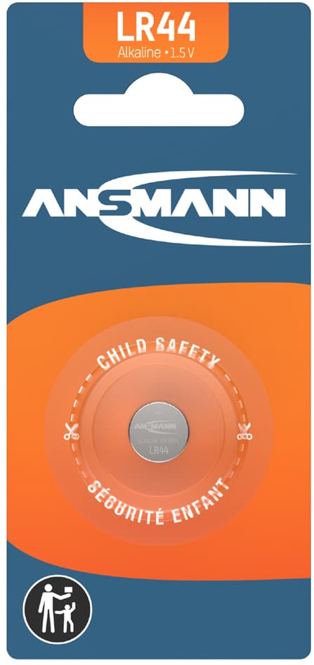 Ansmann Alkaline Knopfzelle , Lr44, , 1,5 Volt (V13ga)