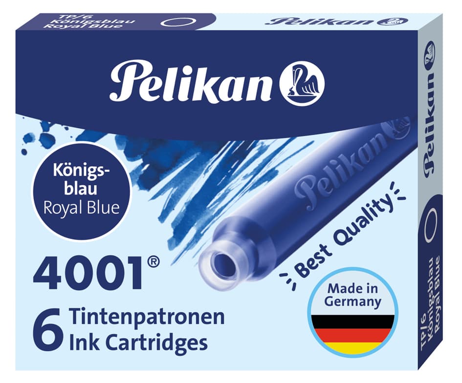 Pelikan Standard-Tintenpatronen 4001 Tp/6, Türkis