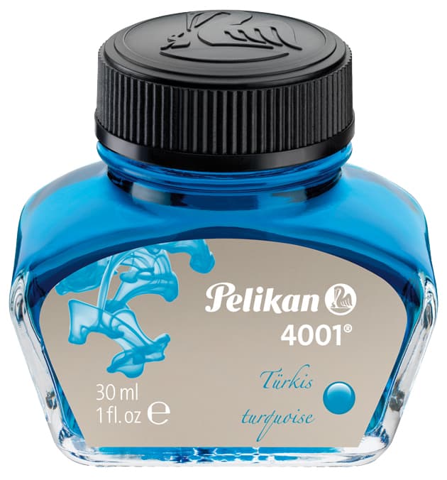 Pelikan Tinte 4001 Im Glas, Türkis, Inhalt: 30 Ml