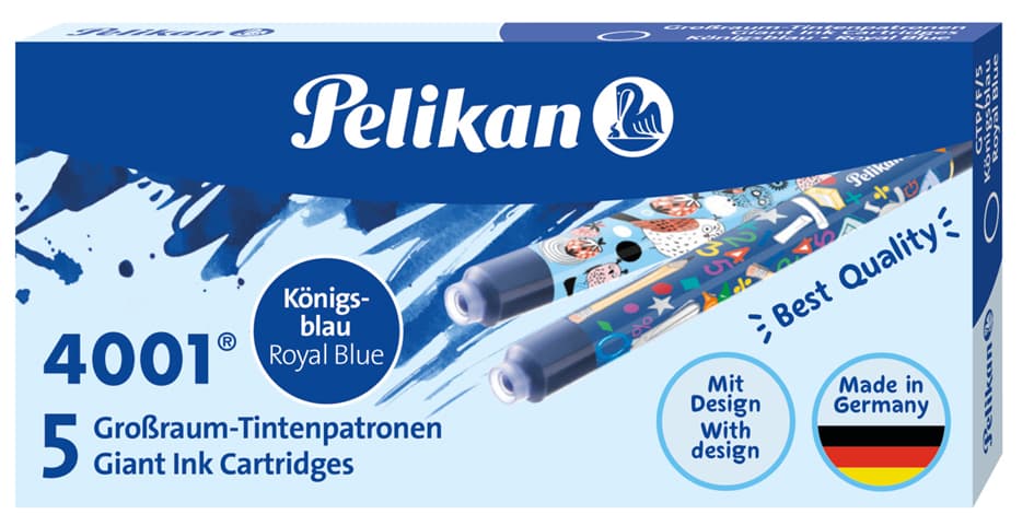 Pelikan Großraum-Tintenpatronen Gtp/F/5, Königsblau