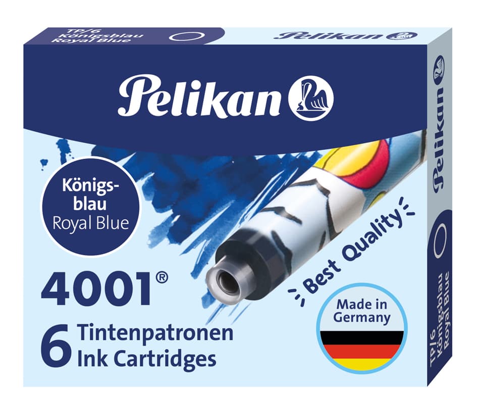 Pelikan Standard-Tintenpatronen Tp/F/6, Königsblau