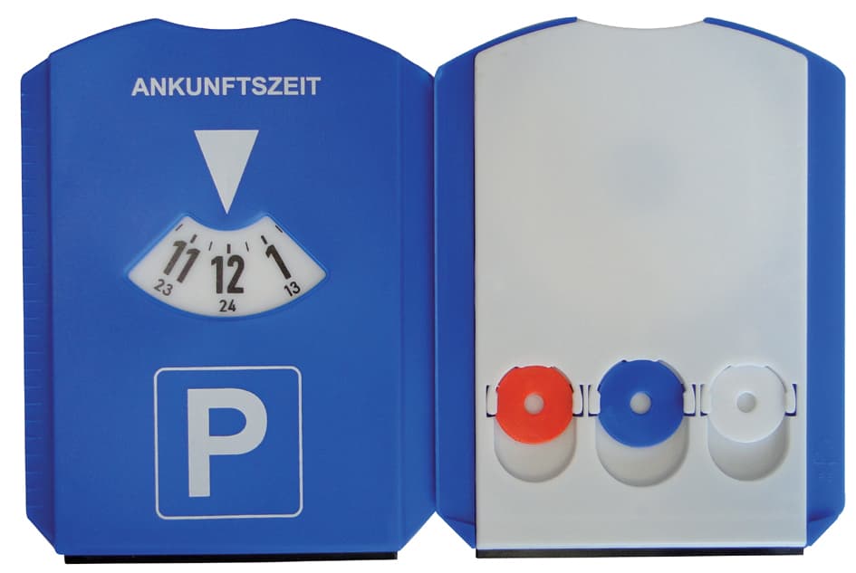 Unitec Multifunktions-Parkscheibe, Aus Kunststoff, Blau
