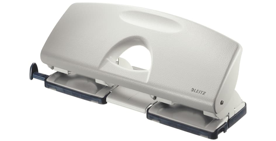 Leitz Doppellocher, Stanzleistung: 25 Blatt, Grau