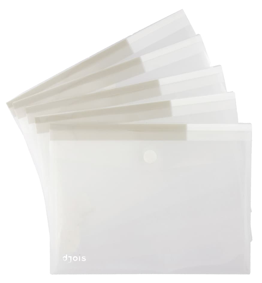 Djois By Tarifold Dokumententasche Din A4, Pp, Transparent