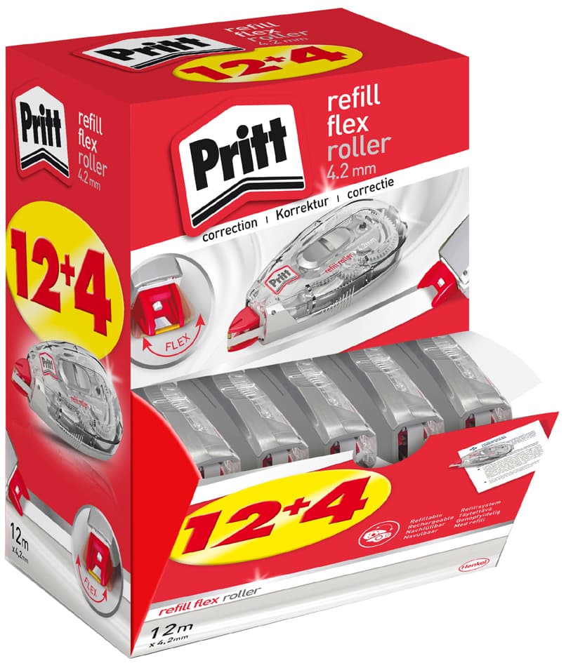 Pritt Refillkassette Flex 970, 4,2 Mm X 12 M, 16er Multipack