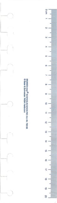 Rido Idé Kalender-Einlage , Lineal, , Transparent