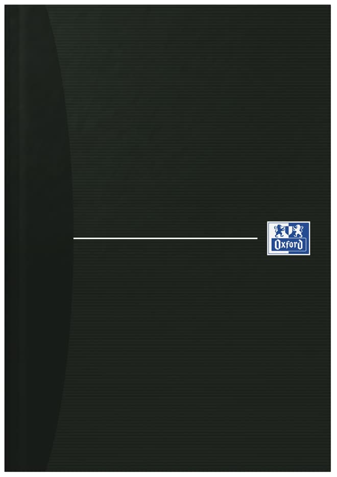 Oxford Notizbuch , Smart Black, - Gebunden, Din A5, Kariert