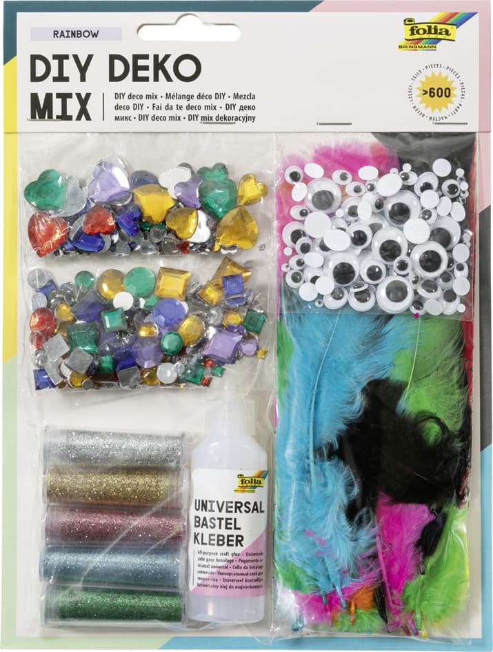 Folia Deko-Mix-Bastelset, Über 600 Teile