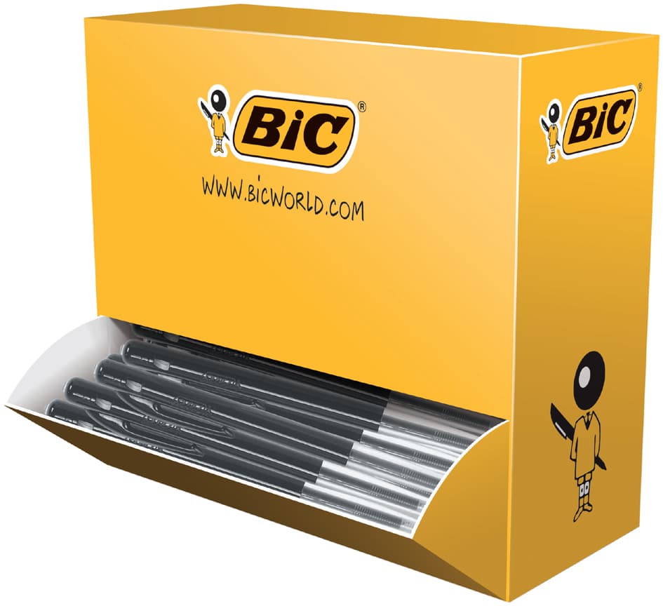 Bic Druckkugelschreiber M10 Clic, Schwarz, Value Pack