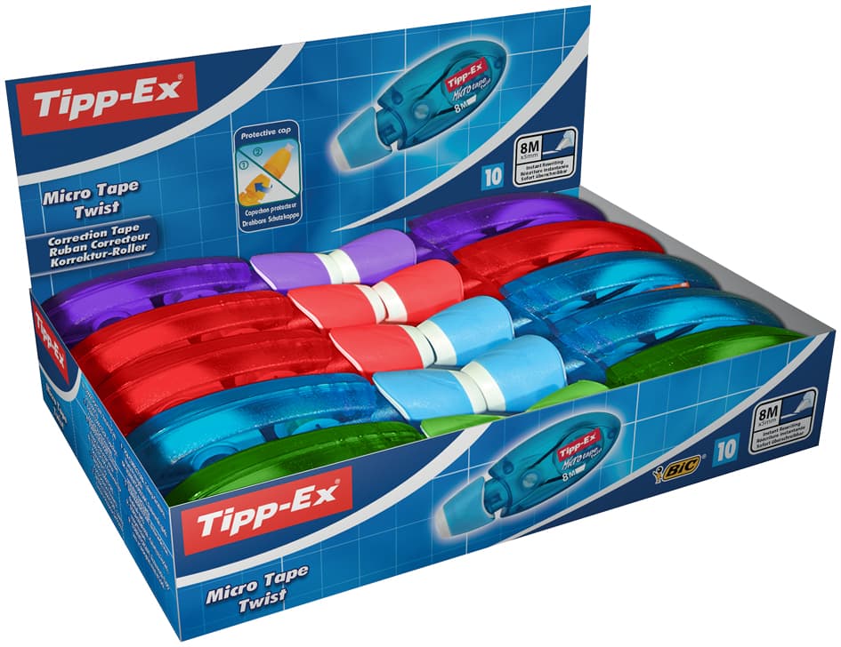 Tipp-Ex Korrekturroller , Micro Tape Twist, , 10er Display