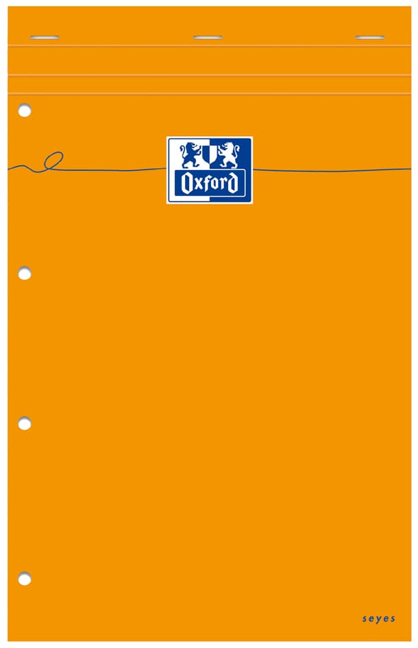 Oxford Notizblock, 210 X 315, Seyès, 80 Blatt, Orange