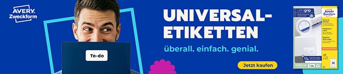 Avery Zweckform Universal-Etiketten, 199,6 X 143,5 Mm, Weiß