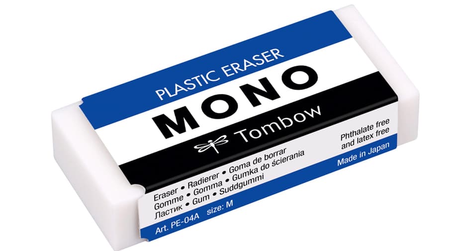 Tombow Kunststoff-Radierer , Mono M, , Weiß