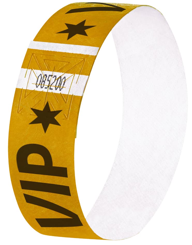 Sigel Eventbänder , Super Soft, , Mit Aufdruck , Vip, , Gold
